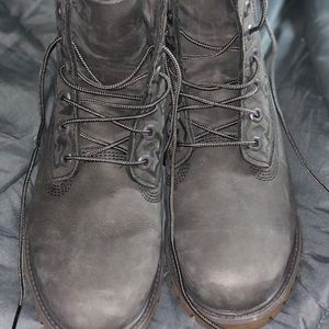 Womans Gray Timberlands